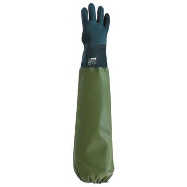Gant de cueillette en PVC, vert rugueux, 70 cm