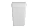 [00257] Afvalbak / vuilnisbak - open inworpklep en muurbevestiging (43L, wit)