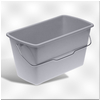 Emmer rechthoekig 13L grijs