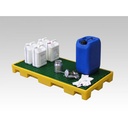 [03400] Lekbak 1200x800x175mm 100L + kunststof rooster