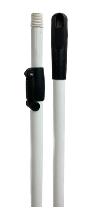 Fiberglass telescopic handle 2x150cm - white