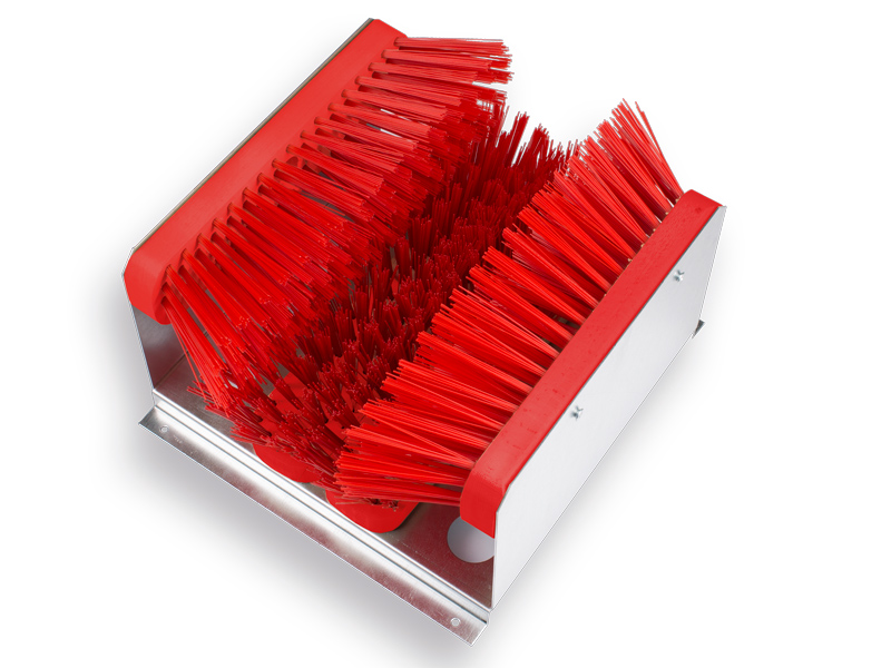 Paillasson galvanisé avec brosses en PVC 350x320x220