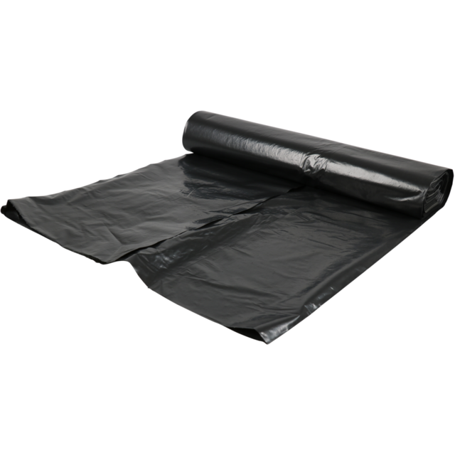 Vuilniszak 90x125 LDPE T60 205L 10x10st - ZWART