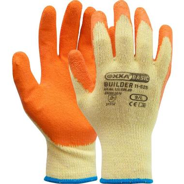 Handschoen Latex Grip oranje