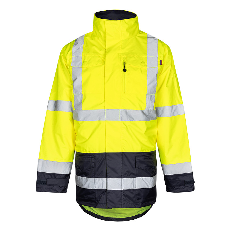 Parka  4in1 geel/blauw fluo