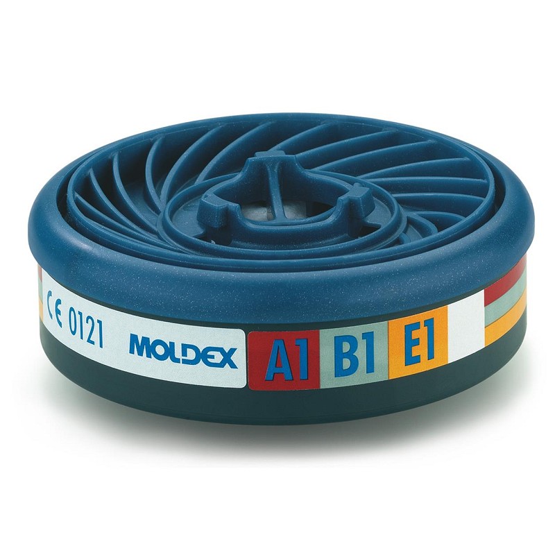 Moldex 930001 gas- en dampfilter A1B1E1 (10st)