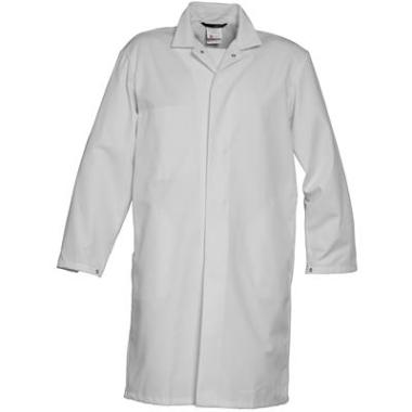 Manteau anti-poussière FOOD P/K à boutons-pression blanc