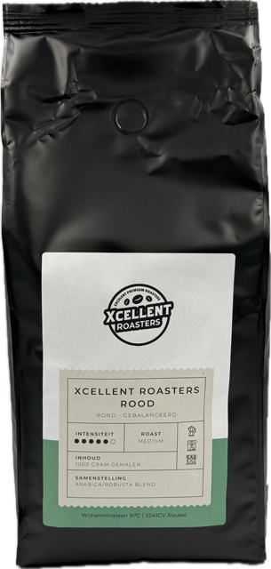 Gemalen koffie 'Rood' - 1kg