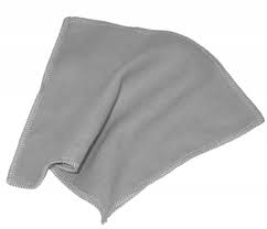Brillendoek microvezel 15x20cm lichtgrijs