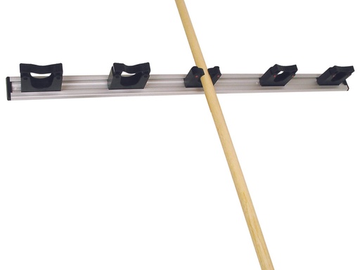 [05561] Porte-brosse « Toolflex » - 5 supports (noir) - 90cm