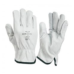 Gants de chauffeur en cuir grainé non doublés 