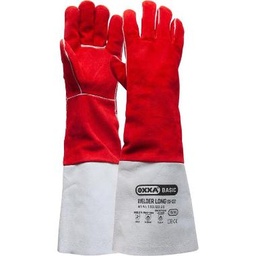 [00606] Lashandschoen 5-vinger rood kevlar 55cm