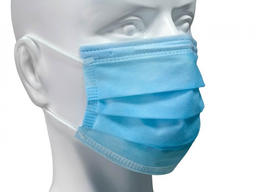 [03838] Mondmasker Type IIR 3ply blauw - 50st