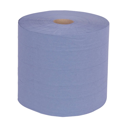 [01028] Poetsrol Maxi blauw 2-laags - 2rolx22x380m