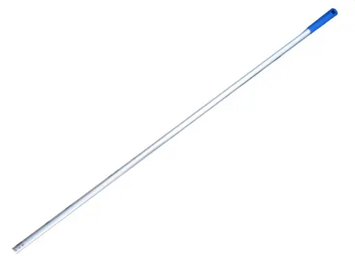 [03111] Manche en aluminium de 140 cm + trou pour balai/serpillère/Swiffer (plat).