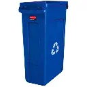 [018638] Poubelle Slim Jim avec aérations, 87 litres (blauw)