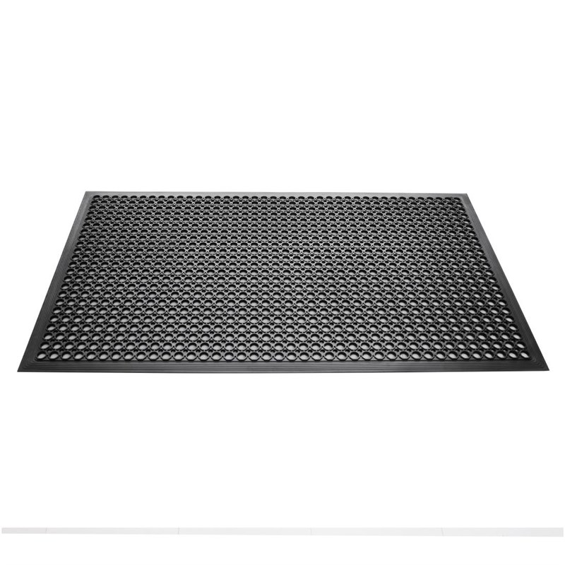Anti vermoeidheidsmat zwart 150x90cm
