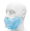 [02755] Masque à barbe 10x100 pièces (blauw)