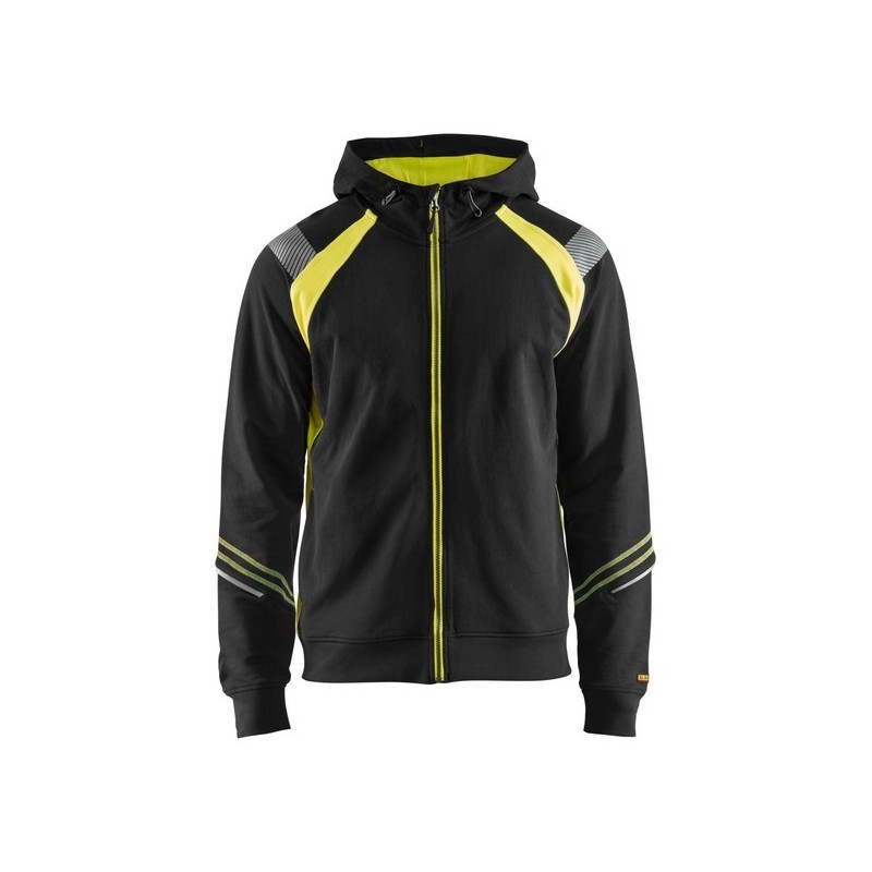 Blakläder Hooded sweatshirt with zipper 3433 High-Vis