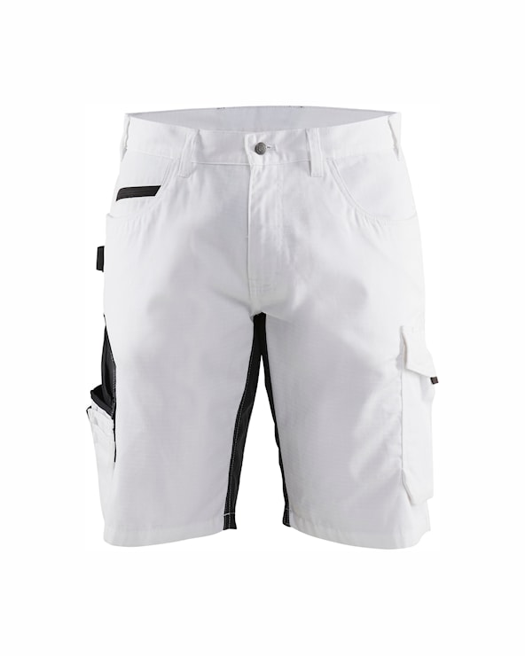 Blakläder Schildersshort  met stretch 1094 wit/donkergrijs