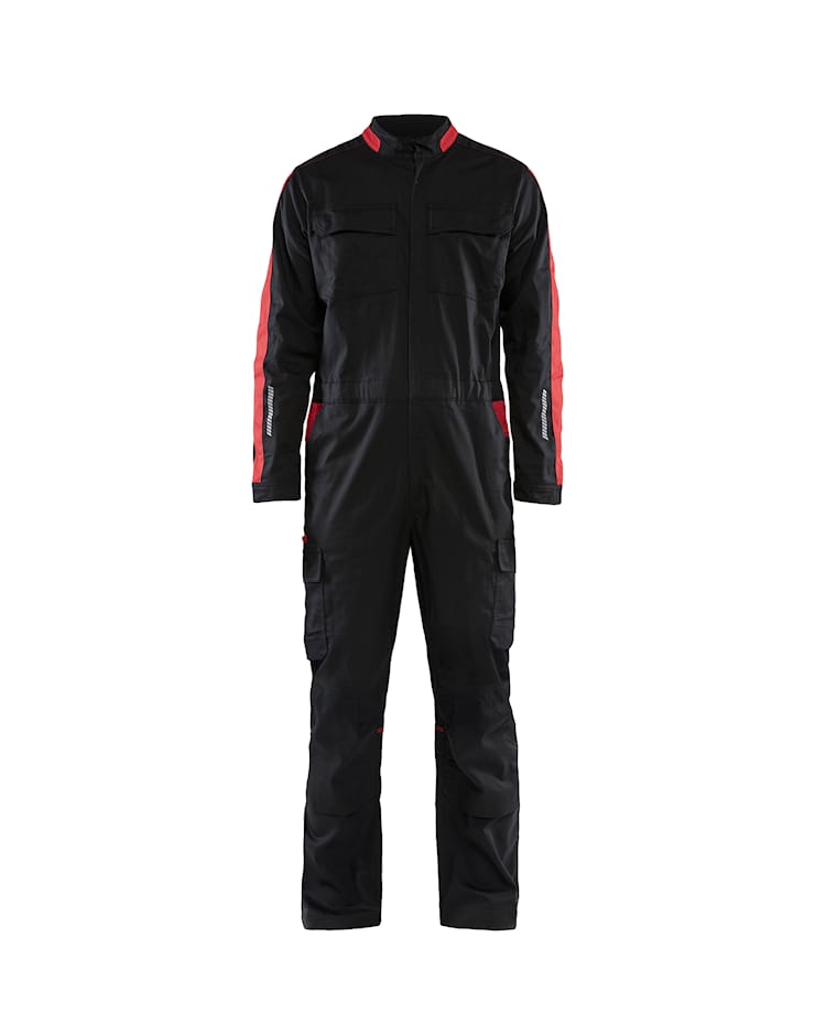 Blakläder work coverall with zipper Bi-Colour stretch polyester/cotton
