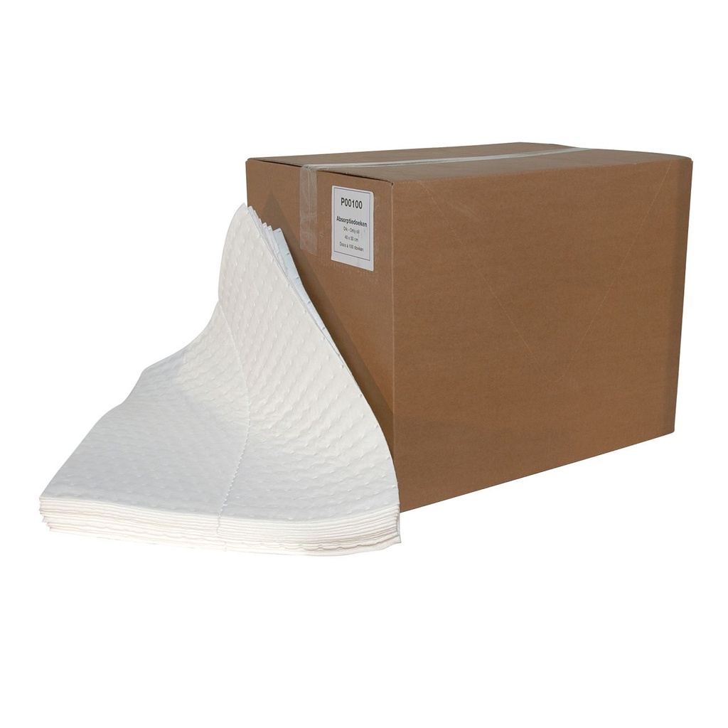 TISSU ABSORBANT Oil-Only « ÉPAIS » 40 x 50 cm/110 L - 100 pièces