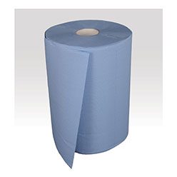 Poetsrol Maxi blauw 3L verlijmd 2r 37cm 500vel