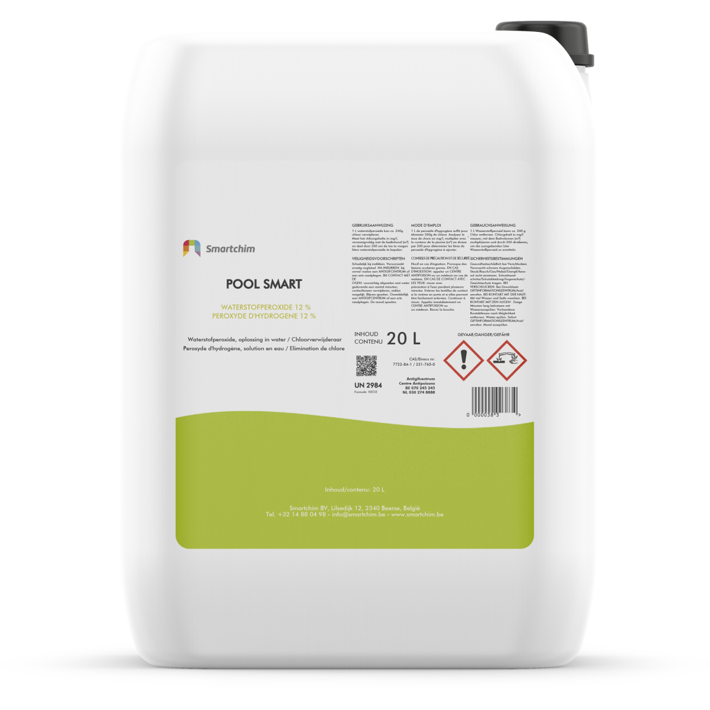 Poolsmart waterstofperoxide 12% (wegwerp) 20L