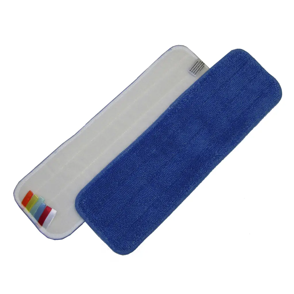 Color-coded microfiber velcro mop (for spray mop) - 44x13cm