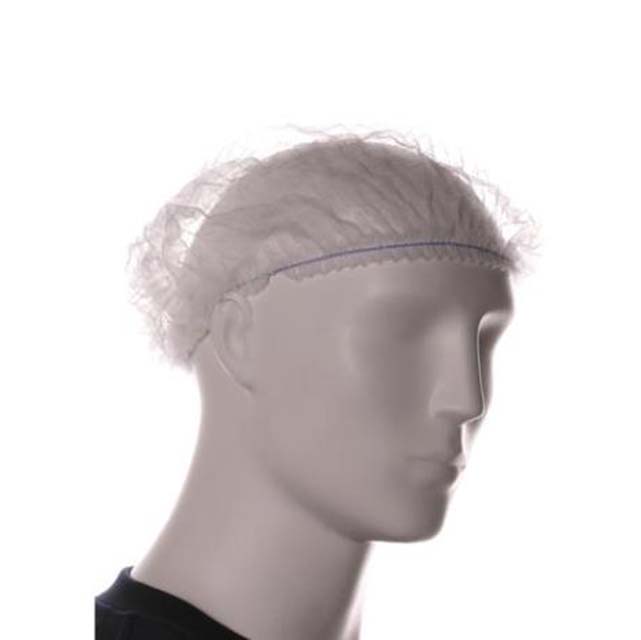 Filet à cheveux PP 10x100 pièces élastique simple - 53 cm