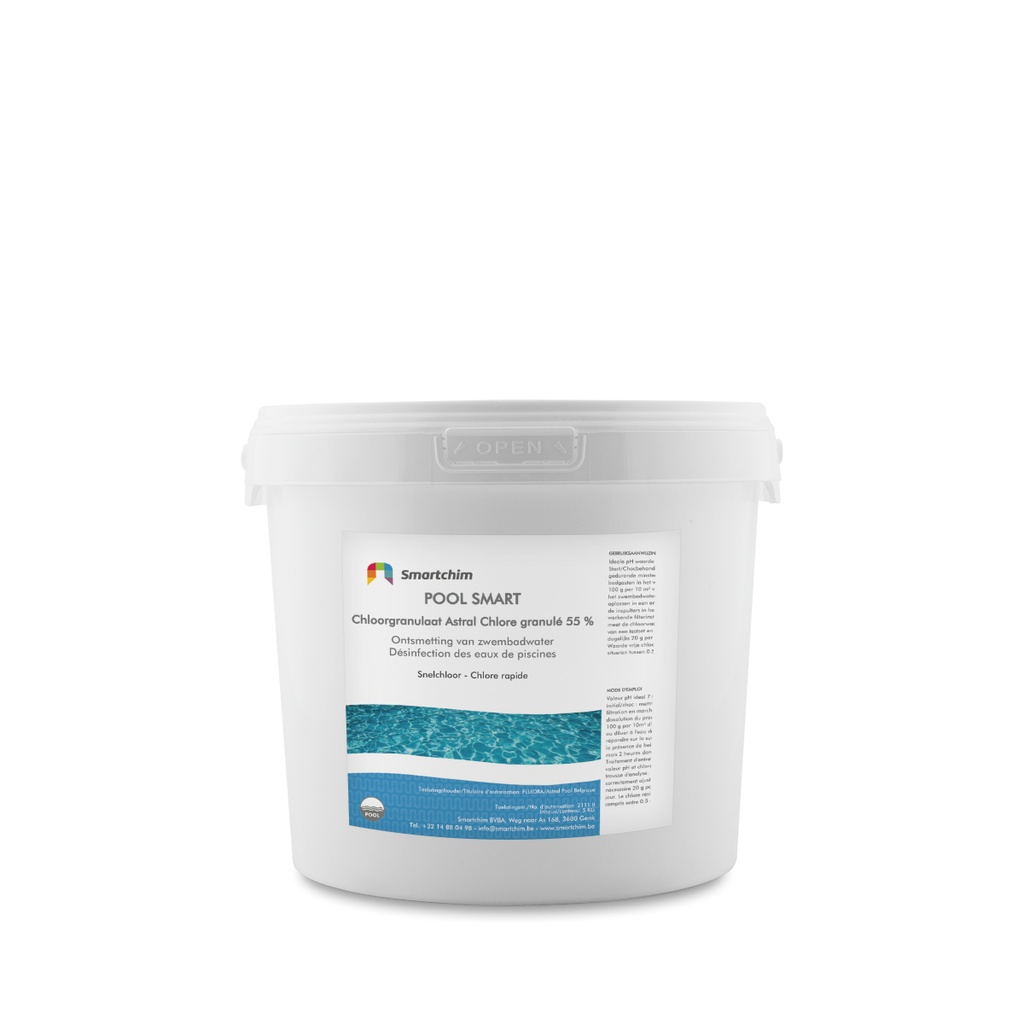 Poolsmart Chloorgranulaat 55% - 5kg