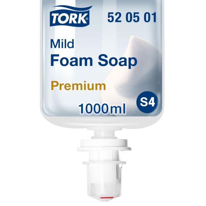 Savon mousse premium Tork S4 Doux 6x1L