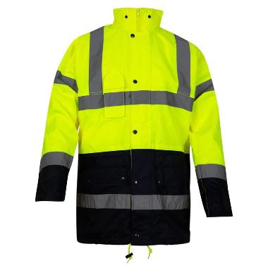 Parka  4in1 geel/blauw fluo