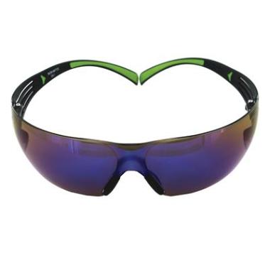 [02145] 3M SecureFit SF400 Safety Glasses - Blue Mirror Lenses