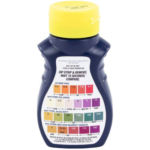 [02584] Aquacheck strips chloor/pH/Alk/Stab (50 strips)