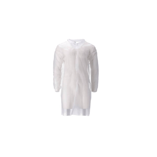 Fermeture à pression PP 20 g pour veste de visiteur - blanche - 1 x 50 pièces