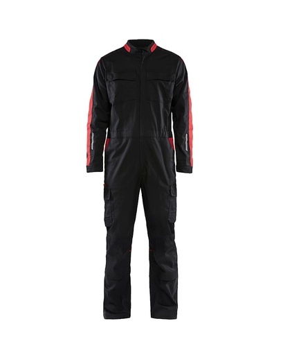 Combinaison de travail Blakläder avec fermeture éclair, bicolore, extensible en polyester/coton
