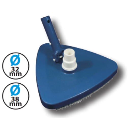 [02591] Bodemzuiger driehoekig met borstels VL-550