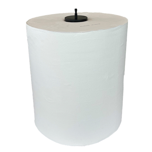 [00979] Handdoekrol Rol-O-MATIC +dop 2L 6x150mx21cm - WIT