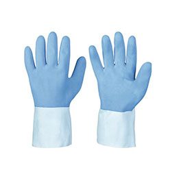 Handschoen rubber blauw 