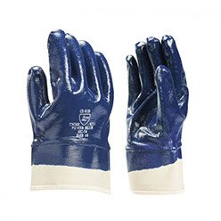 [00545] Handschoen NBR blauw KAP + gecoate rug  