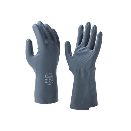 Handschoen Neopreen zwart 30cm gevlokt