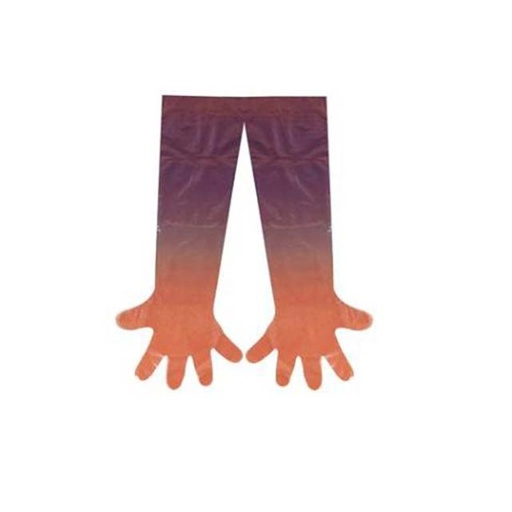[03045] Handschoen veterinair PE 28mµ oranje 1000st