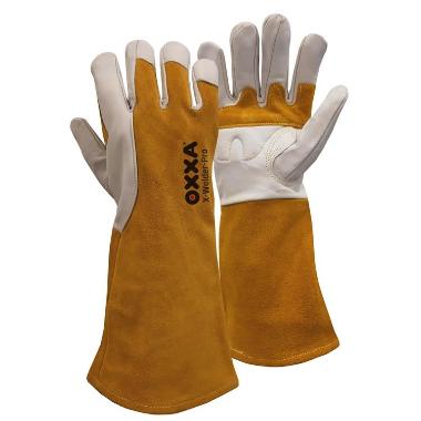 Welding glove 5-finger extended hood, anatomical thumb - 1x69