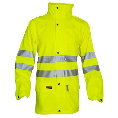 Yellow/fluorescent raincoat