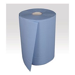 [01026] Poetsrol Maxi blauw 3L verlijmd 2r 37cm 500vel