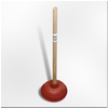 [03195] Toiletontstopper houten steel