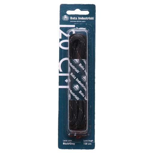 Round black/grey lace 90cm
