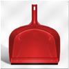 [01277] Vuilblik plastiek groot rubber lip - rood