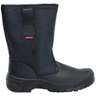Bottes d'hiver S3 doublées cuir noir